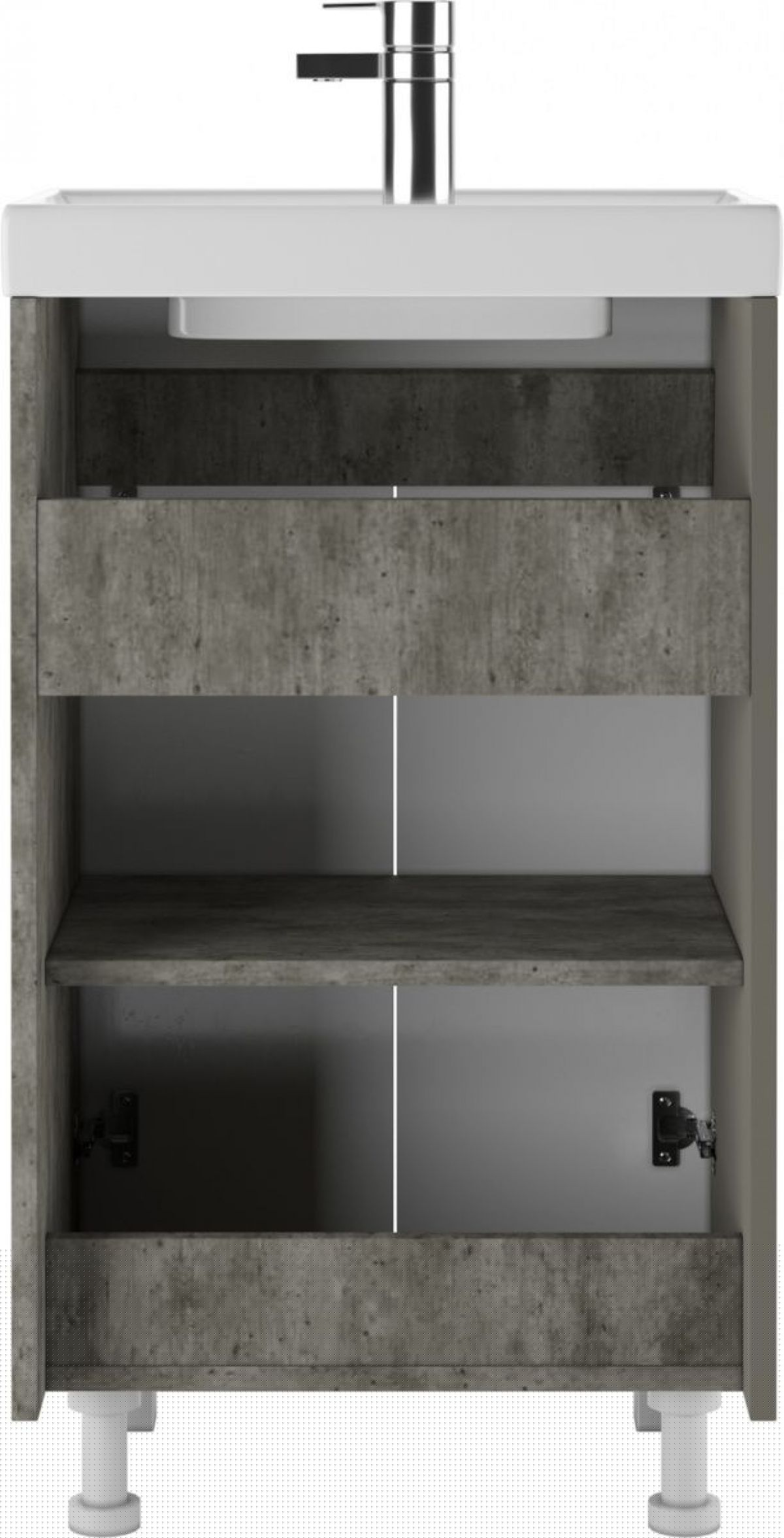 Тумба под умывальник "Енисей 50" Мечта без ящика Бетон  АЙСБЕРГ (DM2331T) | фото 4
