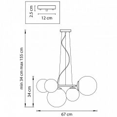 Подвесная люстра Lightstar Globo 815051 | фото 3