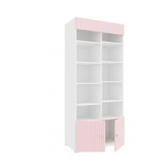 Детская Алиса ПМ-332.22 исп.2 Шкаф комбинированный (с 2 дверьми и карнизом) МДФ розовый | фото 2
