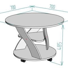 Стол журнальный на колесах Freja TC32 | фото 2