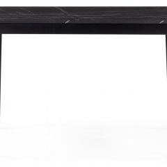 Стол деревянный Деревянный стол Айленд 110(155)х68х76 камень пьетра гриджиа черный / черный | фото 2