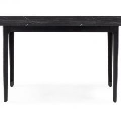 Стол деревянный Деревянный стол Айленд 110(155)х68х76 камень пьетра гриджиа черный / черный | фото 3