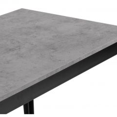Стол деревянный Айленд 110(155)х68х76 бетон чикаго светло-серый / черный | фото 6