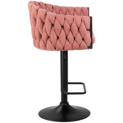 Барный стул 9690-LM Leon розовый / черный | фото 4
